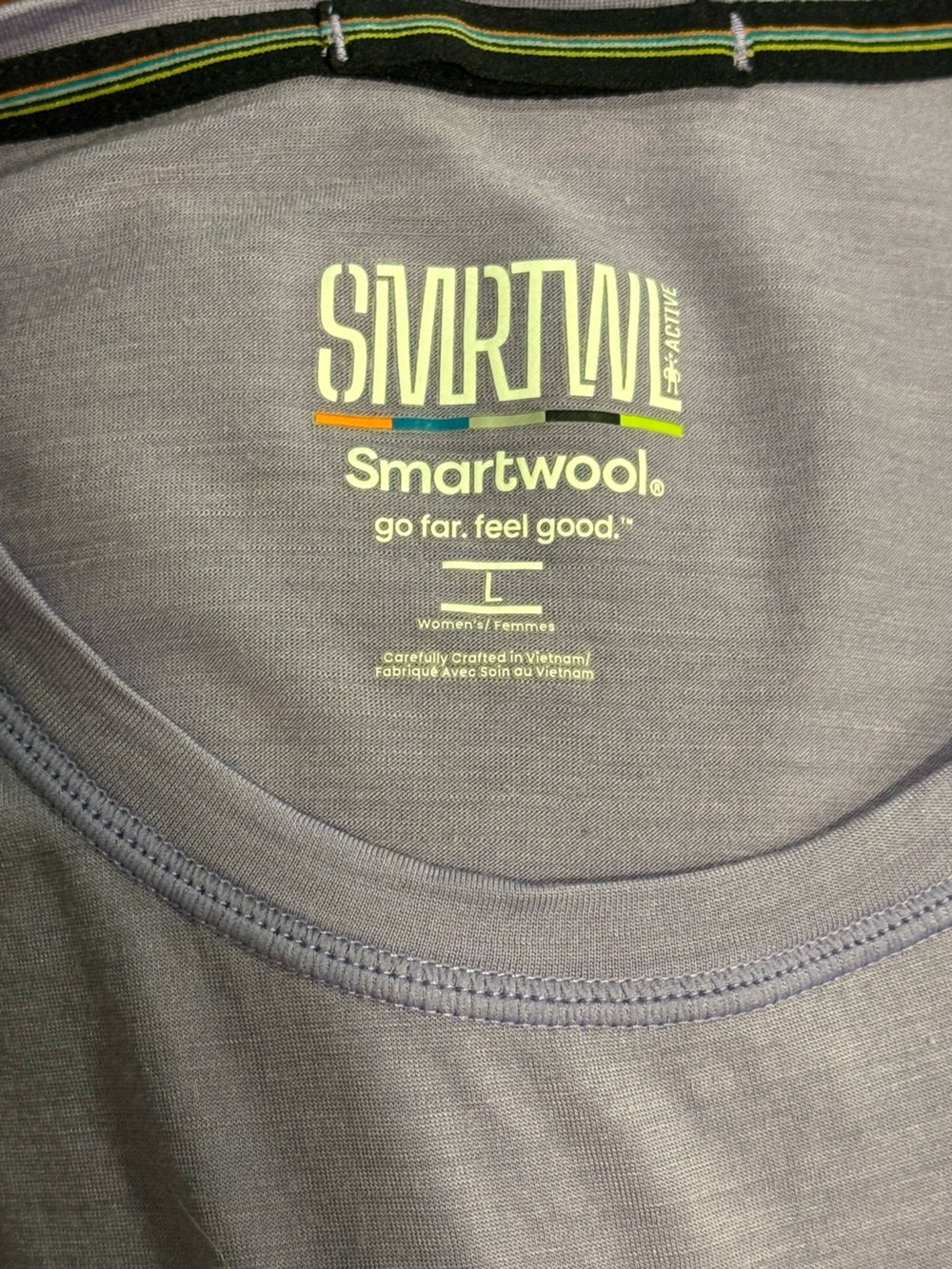 Smartwool Active Long Sleeve Crew Top Womens L Lavender Purple Merino Blend - Picture 7 of 7